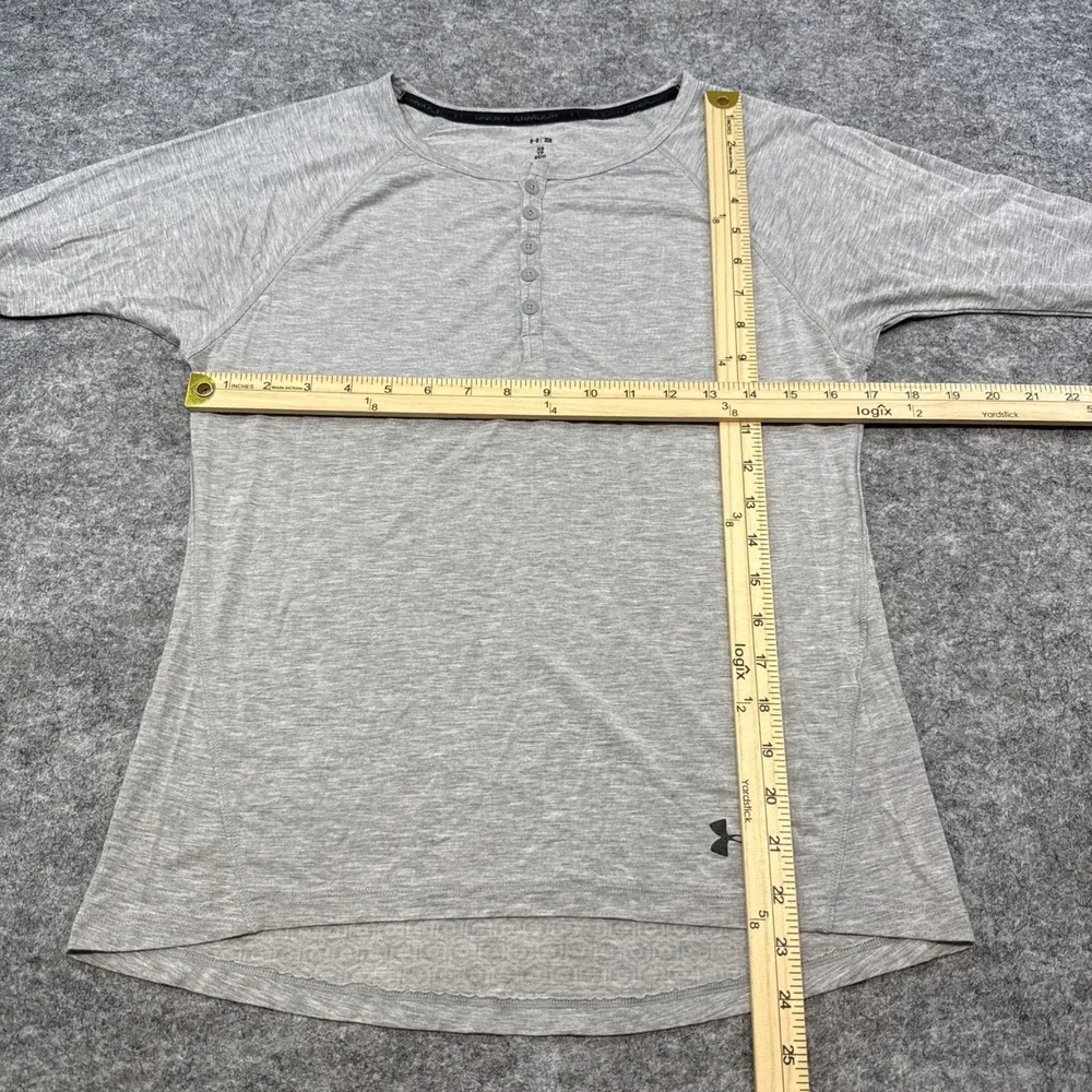Under Armour Athlete Recovery Sleepwear Henley shirt men's XS gray Tom Brady
